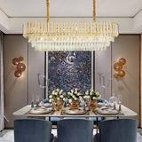 750x350 MM Gold K9 Crystal Pendant Chandelier Ceiling Lights Hanging - Warm White - Chandelier