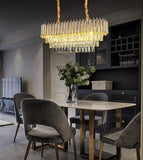750x350 MM Gold K9 Crystal Pendant Chandelier Ceiling Lights Hanging - Warm White - Chandelier