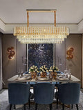750x350 MM Gold K9 Crystal Pendant Chandelier Ceiling Lights Hanging - Warm White - Chandelier