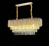 750x350 MM Gold K9 Crystal Pendant Chandelier Ceiling Lights Hanging - Warm White - Chandelier