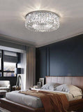 Crystal Modern LED Surface Mount Chandelier 500 MM Ring - Tricolor Warm White Cool White Natural White - Chandelier