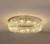 Crystal Modern LED Surface Mount Chandelier 500 MM Ring - Tricolor Warm White Cool White Natural White - Chandelier