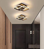 Led Black Modern Ceiling Light Chandelier For Home And Office Use - Warm White (Square) - Chandelier
