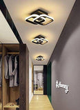Led Black Modern Ceiling Light Chandelier For Home And Office Use - Warm White (Square) - Chandelier