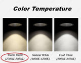 12W Led COB Trimless Round Black Downlight Ceiling Light for Modern Architectural Homes and Offices (Pack of 2) - 3000K Warm White (12W) - Commercial Lighting