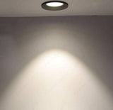 6W Led COB Trimless Round Black Downlight Ceiling Light for Modern Architectural Homes and Offices (Pack of 2) - 4000K Natural White (6W) - Commercial Lighting