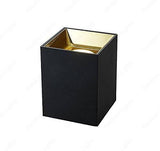 6W LED Indoor Outdoor Ceiling Lamp Square Cube Drum Cylinder Black Gold Wall Light 4000k Waterproof (Natural White) - Commercial Lighting
