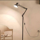 Reading Floor Lamp Standing Light with Adjustable Neck for Home and Office - Black - Floor Lamp
