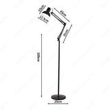 Reading Floor Lamp Standing Light with Adjustable Neck for Home and Office - Black - Floor Lamp