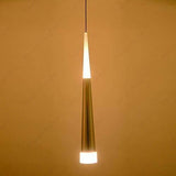 led 1 Light Modern LED Meteor Shower Pendant Lamp Acrylic Pendant Light Ceiling Light Bar Dining Room Tower Inside - Warm White/Gold - Pendant Lamp