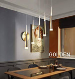 led 1 Light Modern LED Meteor Shower Pendant Lamp Acrylic Pendant Light Ceiling Light Bar Dining Room Tower Inside - Warm White/Gold - Pendant Lamp