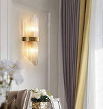24W Model 4 Led Crystal Modern Gold Metal Wall Light for Drawing Room - Warm White - Wall Light