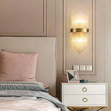24W Model 4 Led Crystal Modern Gold Metal Wall Light for Drawing Room - Warm White - Wall Light