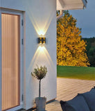 4 LED Outdoor Wall Lamp Up and Down Wall Light Waterproof (Warm White) - Wall Light