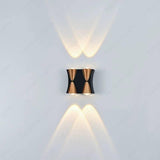 4 LED Outdoor Wall Lamp Up and Down Wall Light Waterproof (Warm White) - Wall Light