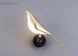 Led Bird Modern Gold Black Metal Wall Light for Drawing Room - Warm White - Wall Light