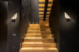 Led Bird Modern Gold Black Metal Wall Light for Drawing Room - Warm White - Wall Light