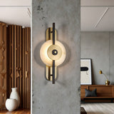LED 450MM Marble Gold Wall Light Living Dining Bedside Light