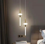 500MM Led Brass Gold Modern Pendant Light for Bedside Dining Hanging Light - Warm White