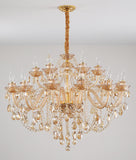 15 Light Amber Glass Italian Chandelier Ceiling Lights Hanging - Warm White