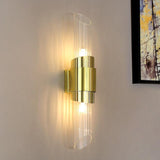 Led Electroplated Metal Gold Finish 2 Glass Wall Lamp LED Lights - Warm White - Ashish Electrical India