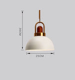 White Metal Pendant Light Hanging Bediside Room Corner Light - Warm White