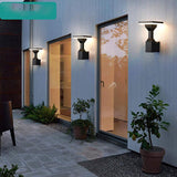 Led Outdoor Wall Light Fixture Black Wall Waterproof Lights Wall Mount - Warm White - Ashish Electrical India