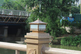 300MM Led Pillar Light Antique Gate Lamp E27 Lantern Post E27 (Color : Antique)