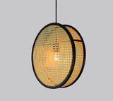 Rattan Earthly Wabi Sabi 250 MM Chandelier Pendant Hanging for Living Room Outdoor Light - Warm White