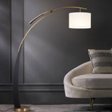 ARC FLOOR LAMP LIVING ROOM STANDING LAMP - Black Gold