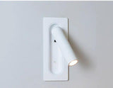 LED 6W White Long Bedside Wall Ceiling Light with Spot - Warm White - Ashish Electrical India
