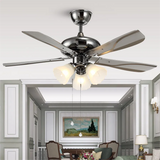 3 LIGHT GLASS CEILING FAN CHANDELIER 52 INCH
