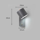 LED Grey Oval Bedside Wall Ceiling Light with Switch - Warm White - Ashish Electrical India