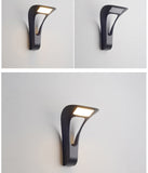 Led Modern Black Outdoor Wall Light - Warm White