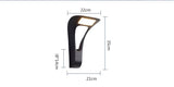 Led Modern Black Outdoor Wall Light - Warm White