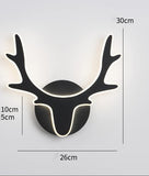 Led Deer Ring Gold Metal Wall Light - Warm White