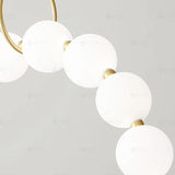 15 Light Gold Frosted Globes Chandelier Ceiling Lights Hanging - Warm White - Ashish Electrical India