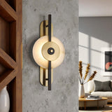 LED 450MM Marble Gold Wall Light Living Dining Bedside Light