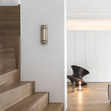 LED Smoke Glass Gold Wall Light Living Dining Bedside Light - Warm White
