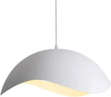 White Metal Pendant Light for Dining Hanging Light - Pack of 1