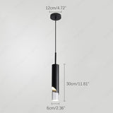 Modern Black Long Bedside Hanging Pendant Ceiling Light Fixture