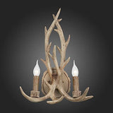 2 Light Antler Wall Lamp
