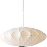 Cane Ball Light Beige Chandelier Pendant Hanging for Living Room
