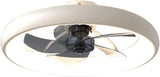 500MM White Low Ceiling Light with Fan LED Chandelier - Warm White - Ashish Electrical India