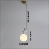 1-Light Bear Kids Room Pendant Ceiling Light - Warm White