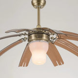 Modern Ceiling Fan Chandelier With Upwards Retractable Blades