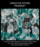 Meteoroid Chandelier Double Height - Emerald Green Color