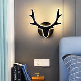 Led Deer Ring Gold Metal Wall Light - Warm White