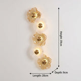LED Modern Electroplated Gold Wall Art Light