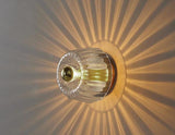 Led Gold Smoke Glass Wall Light Metal - Gold Warm White - Ashish Electrical India